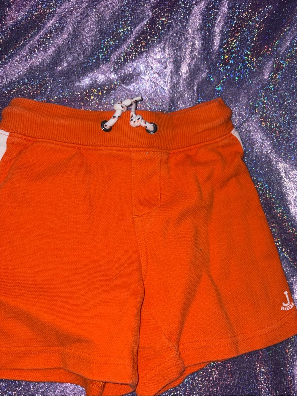 Boys Janie & Jack orange shorts